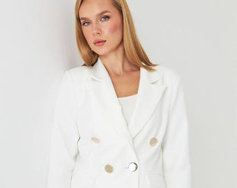 Business Anzug für Damen | Maßgeschneiderte Blazer & Hose Set | Professioneller Anzug | Büro Arbeitskleidung