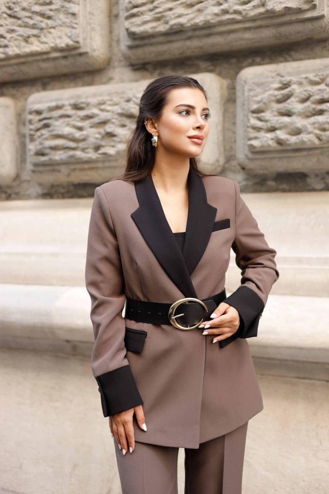 brown tuxedo dress A stunning tuxedo jacket dress in the most beautiful chocolate brown.  @avryjameslabel , #fashionstyle #ootdfashion #tuxedostyle #styleinspo  #australianfashionlabels