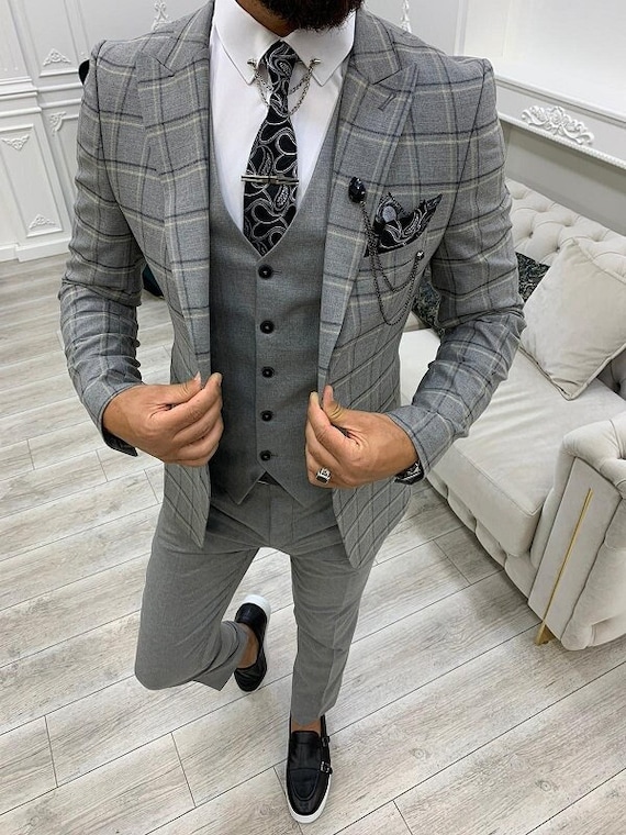 FORMAL DARK GREY SUIT FOR MEN - We Dress