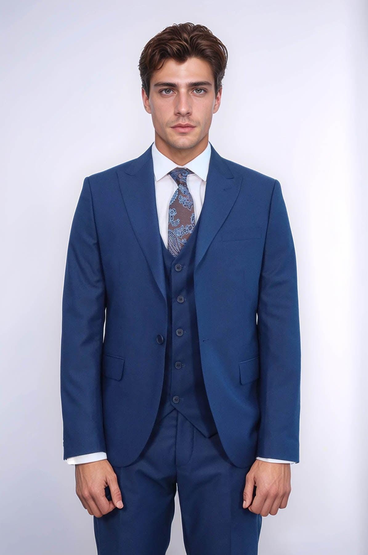 Electric Blue Suit Hong Kong