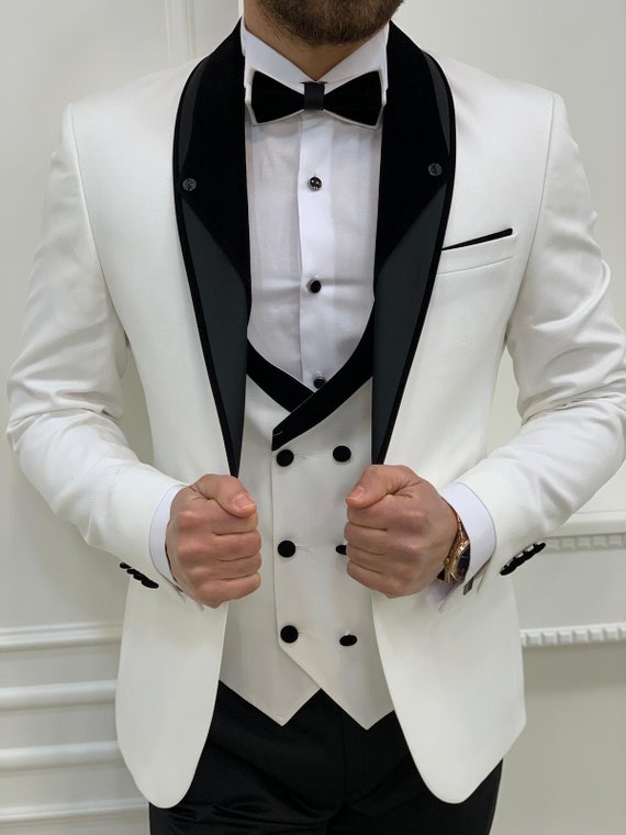 UNISEX STYLIST SUIT JACKET / white