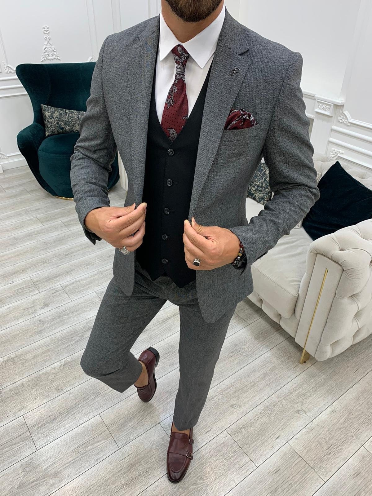 Modest British Style Black Vest For Groom Slim Fit Single Breasted Mens Grey  Suit Vest Perfect For Weddings And Formal Events 2019 From Xovke, $22.12 |  DHgate.Com