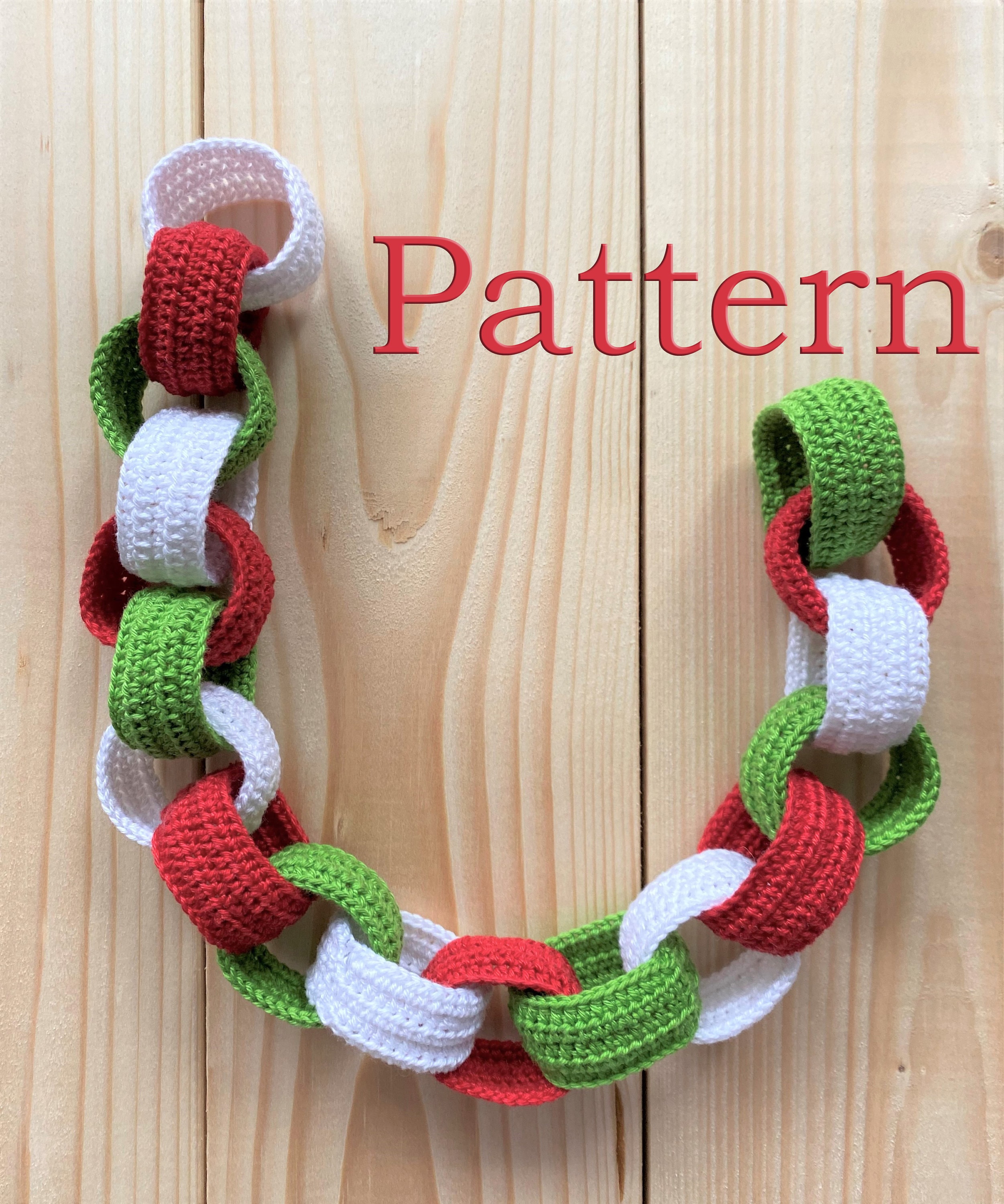 Crochet Paper Chain Garland pattern Etsy