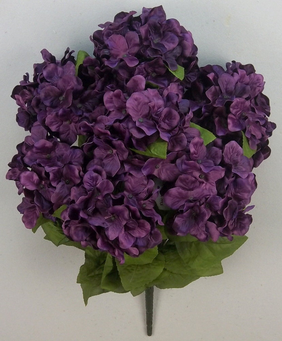 Eggplant Hydrangea, Plum Faux Flower, Artificial Hydrangea, Silk