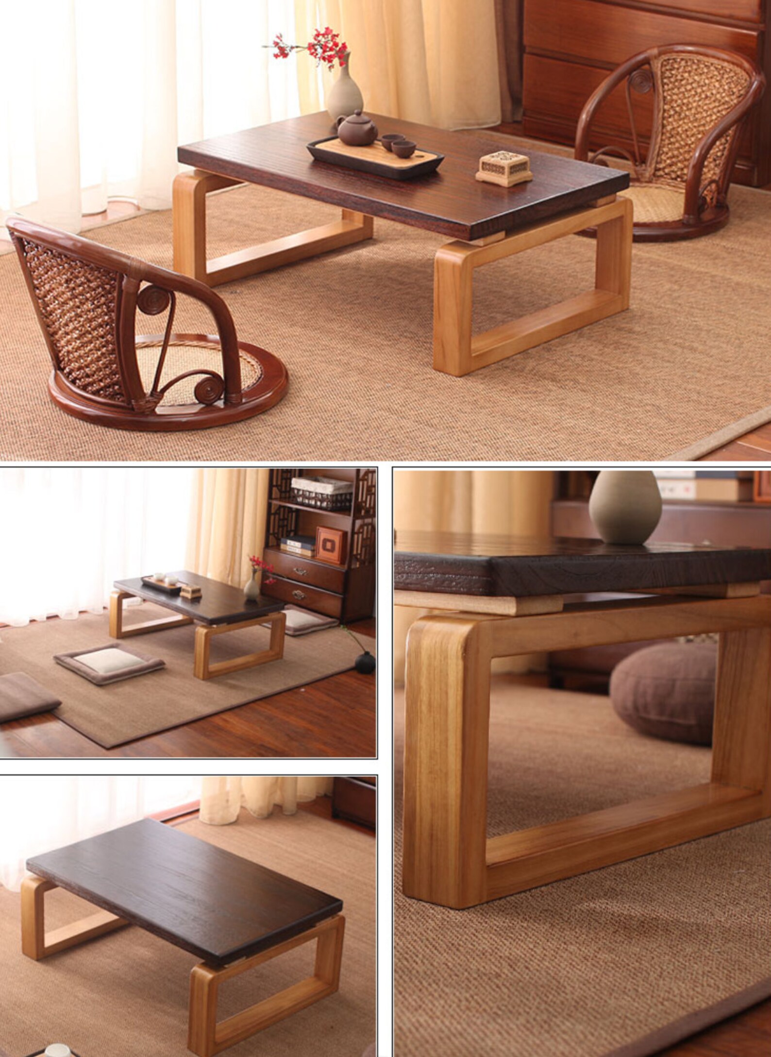 Traditional Japanese Floor Table Coffee/tea or End Tables Etsy