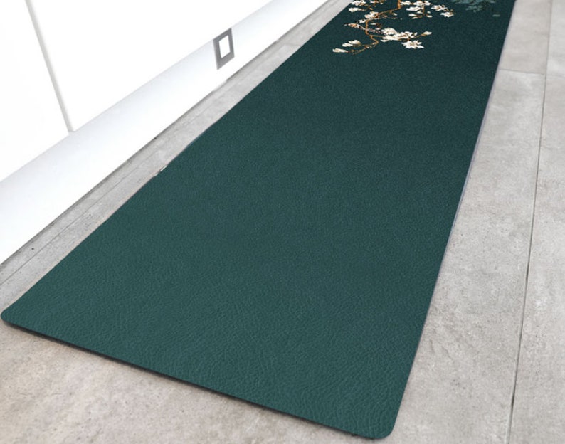 Floral /& Birds Water Absorption Non-slip Rug