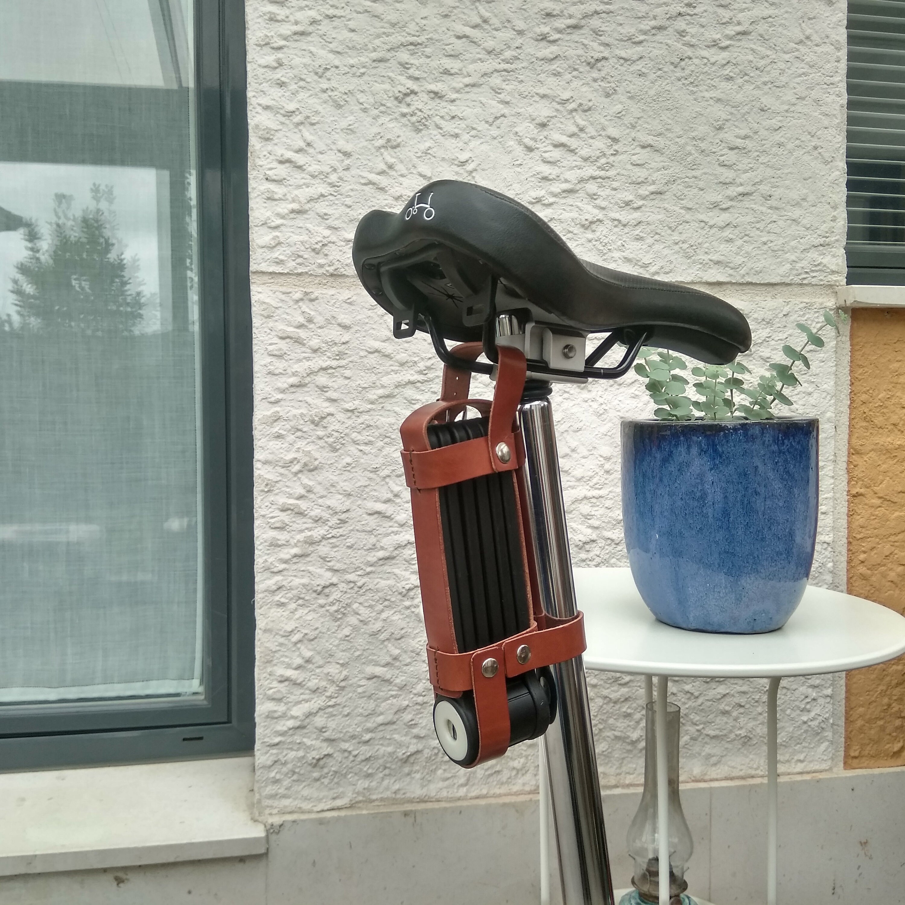 Folding Lock Holster Bike Lock Leather Seath Padlock Leather Etsy