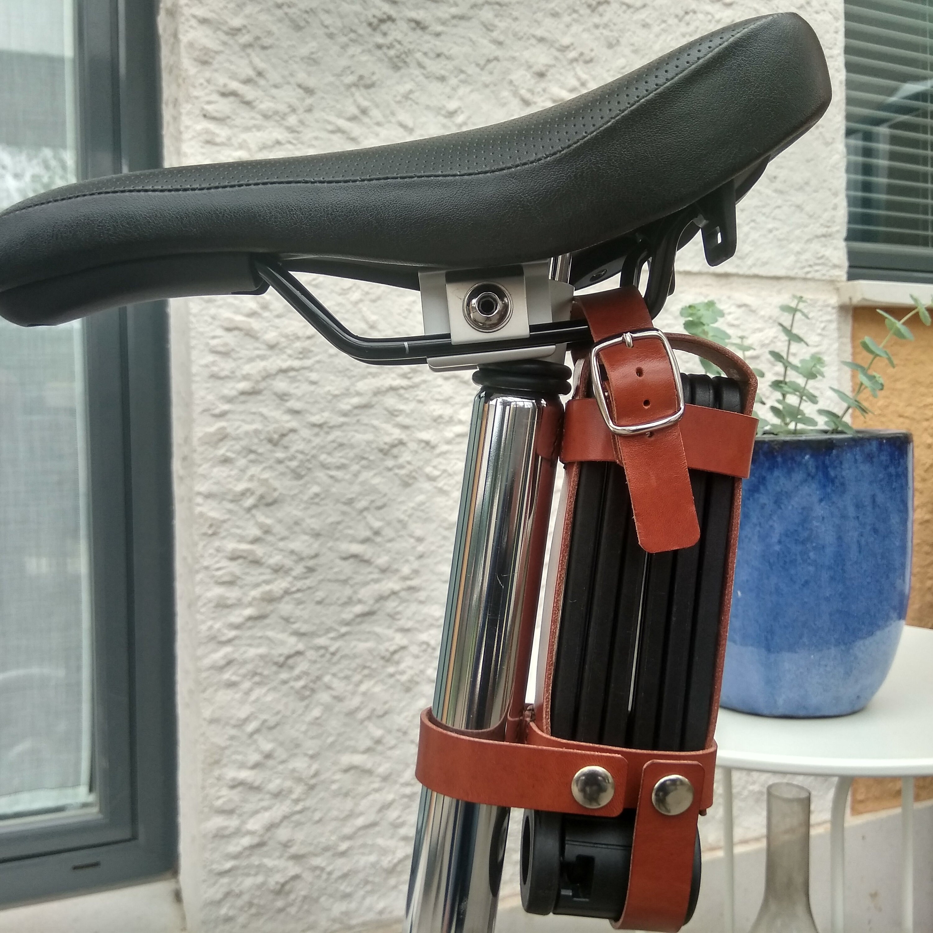 Folding Lock Holster Bike Lock Leather Seath Padlock Leather Etsy UK