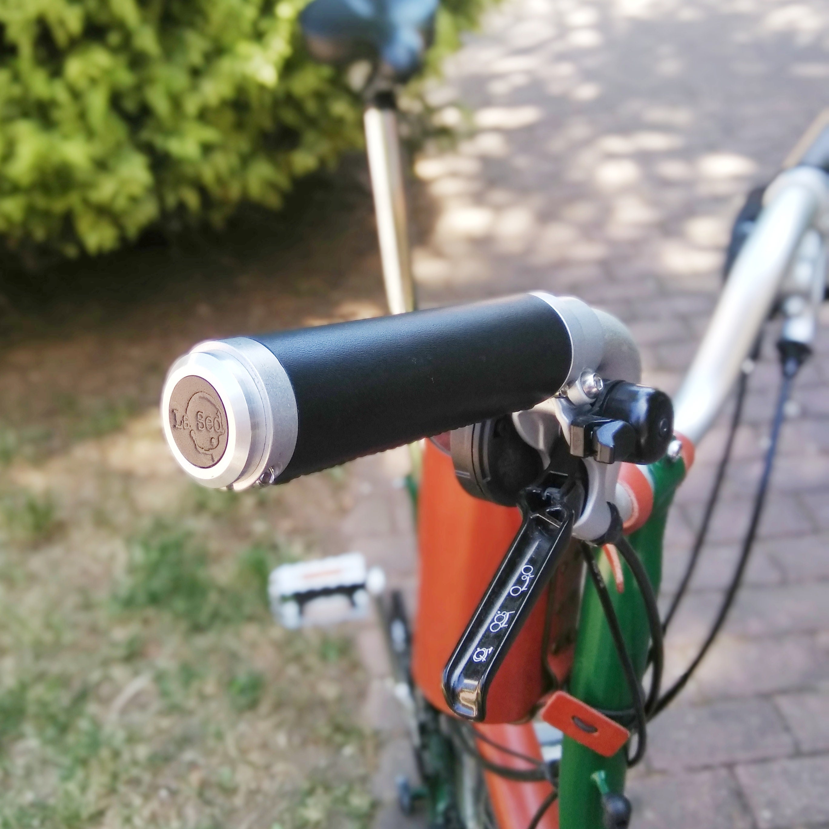 Brompton leather grips. Handlebar leather grips. Folding bike Etsy