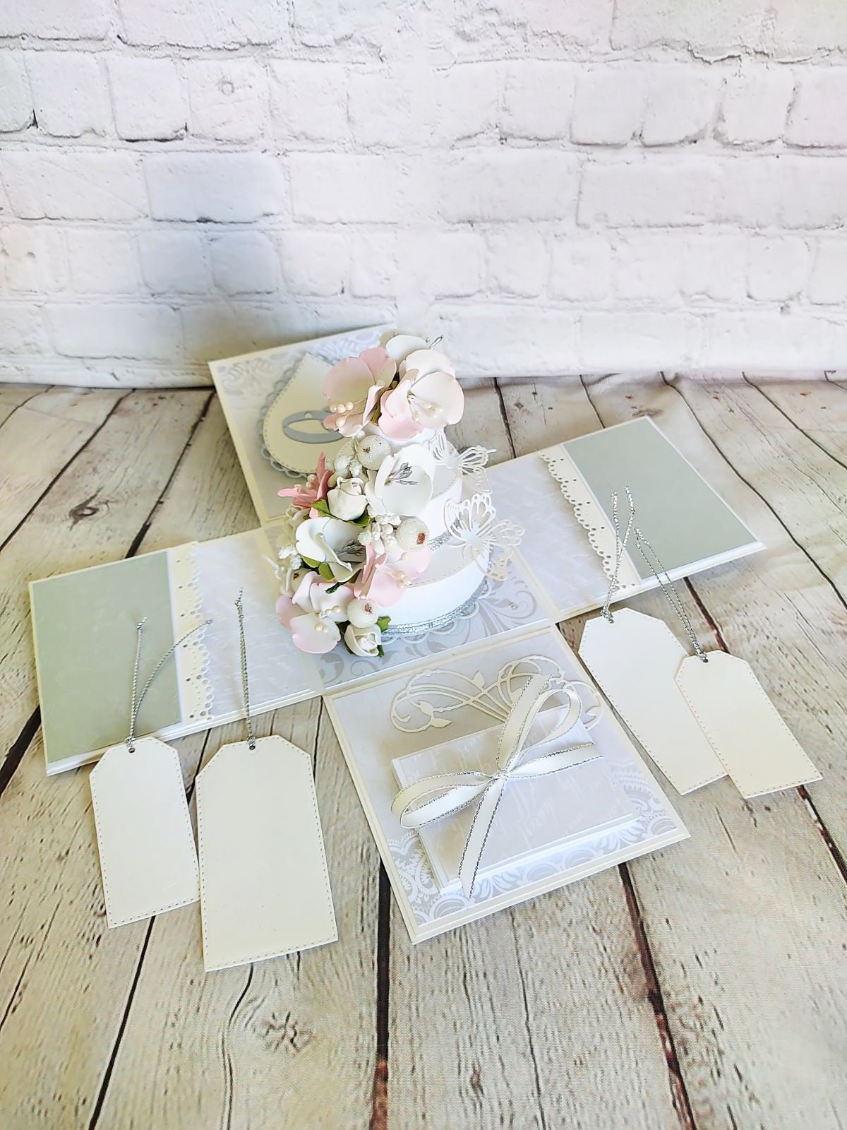 Wedding Explosion Gift Box Explosion Box, Wedding Gift Box, Pop up Card, Wedding Pop up Card With ...