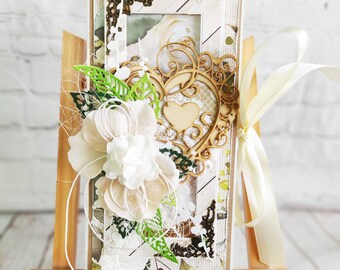 Hochzeitsgeschenkkarte Geldhalter - Grün und Hellgrün Glückwunschkarte - Hochzeitsgeschenk - Einzigartiges Geschenk für Hochzeit - Geschenk für Paare