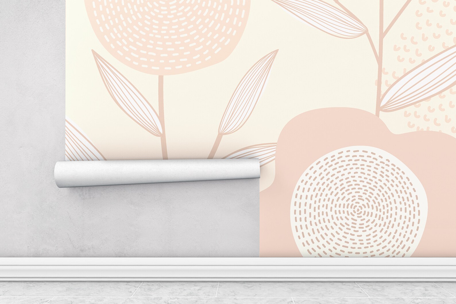 Soft Pink Wallpaper Mural Peel and Stick Wallpaper Wallpaper - Etsy