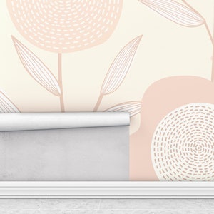 Soft Pink Wallpaper Mural Peel and Stick Wallpaper Wallpaper - Etsy