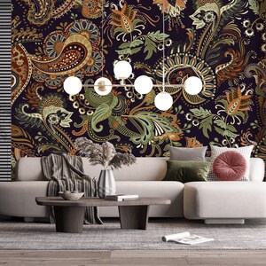 Ethnic Indian Wallpaper Peel and Stick Removable Wallpaper - Etsy