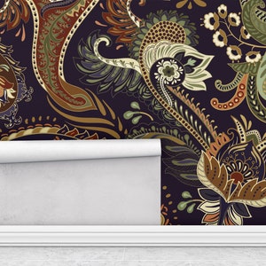 Ethnic Indian Wallpaper Peel and Stick Removable Wallpaper - Etsy