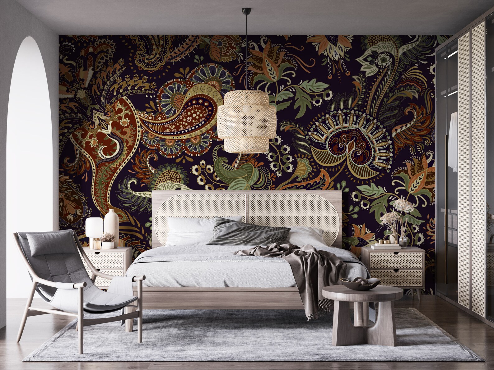 Ethnic Indian Wallpaper Peel and Stick Removable Wallpaper - Etsy