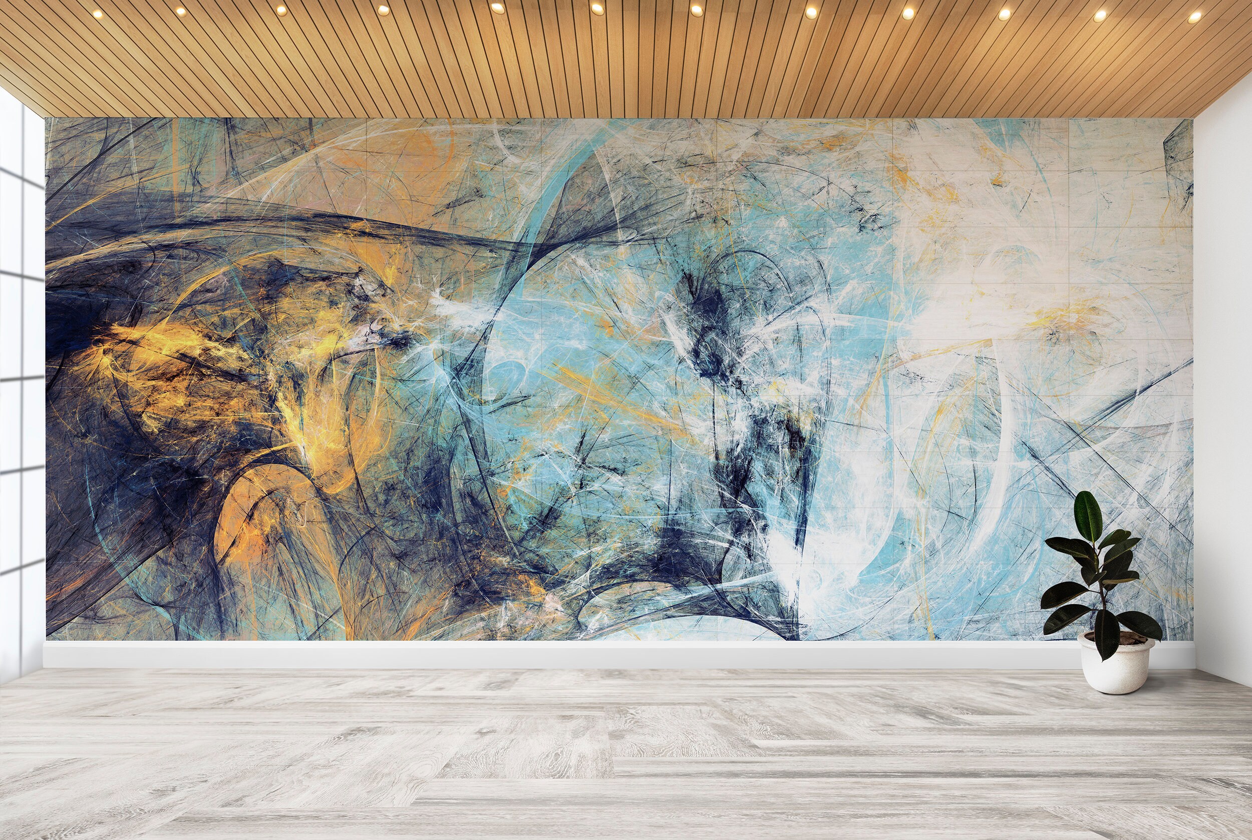 Blue Self Adhesive Wallpaper Wallpaper Peel and Stick Etsy