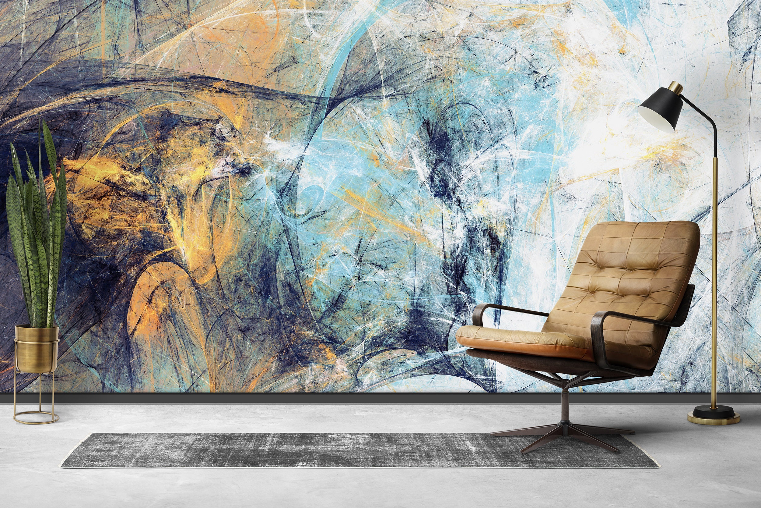 Blue Self Adhesive Wallpaper Wallpaper Peel and Stick Etsy