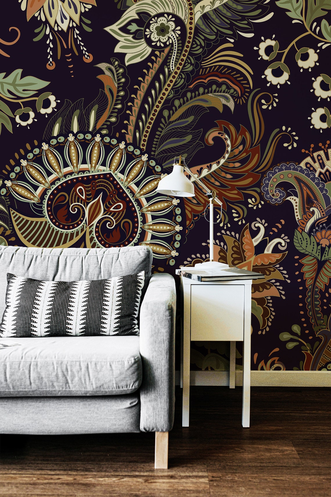 Ethnic Indian Wallpaper Peel and Stick Removable Wallpaper - Etsy