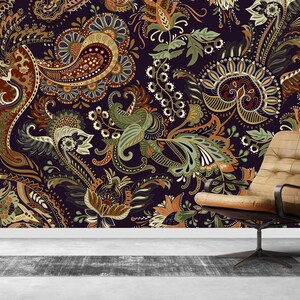 Ethnic Indian Wallpaper Peel and Stick Removable Wallpaper - Etsy