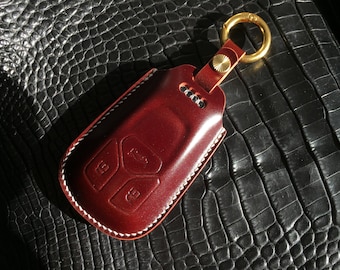 Shinki shell cordovan leather key fob for Audi, Audi key case