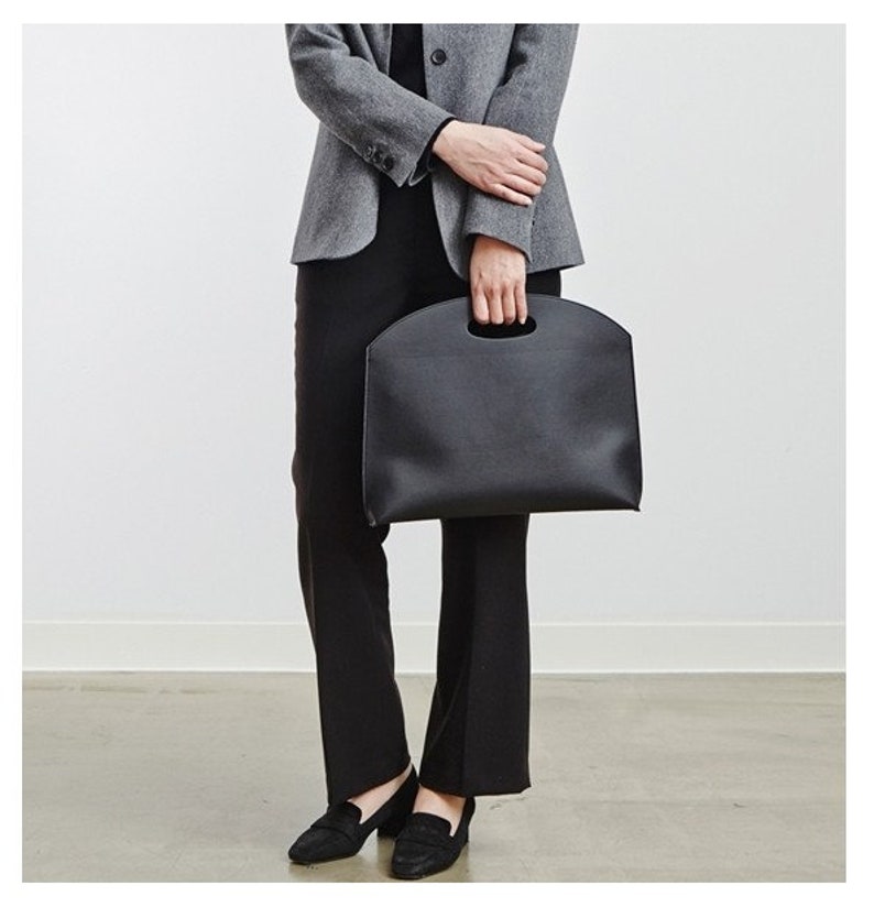 Simple Minimalist Briefcase Leather Pattern for Ladies and Etsy