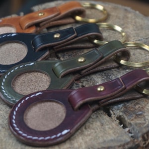 Horween Airtag Lederhalter/Airtag Schlüsselanhänger