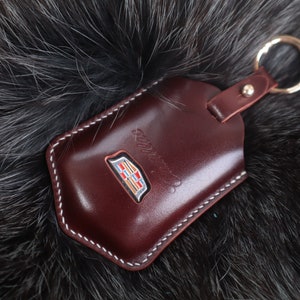 Alloy+Diamond + leather Car Key FOB Case Cover For Cadillac ESV