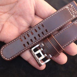 Bracelet de montre Hamilton en cuir 20mm 22mm/ Boucle de montre Hamilton 20mm et 22mm