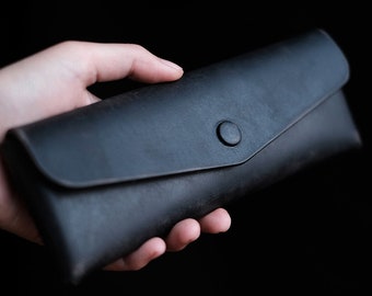 Leather pattern leather template for pen case