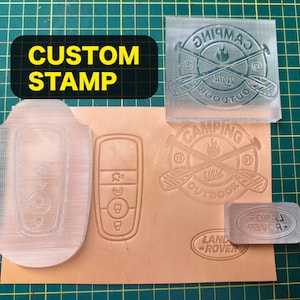 Customize acrylic leather stamp, embossing stamp for leather or soap