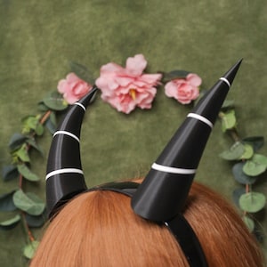 kleine 3D-geprinte imp cosplay hoorns halloween
