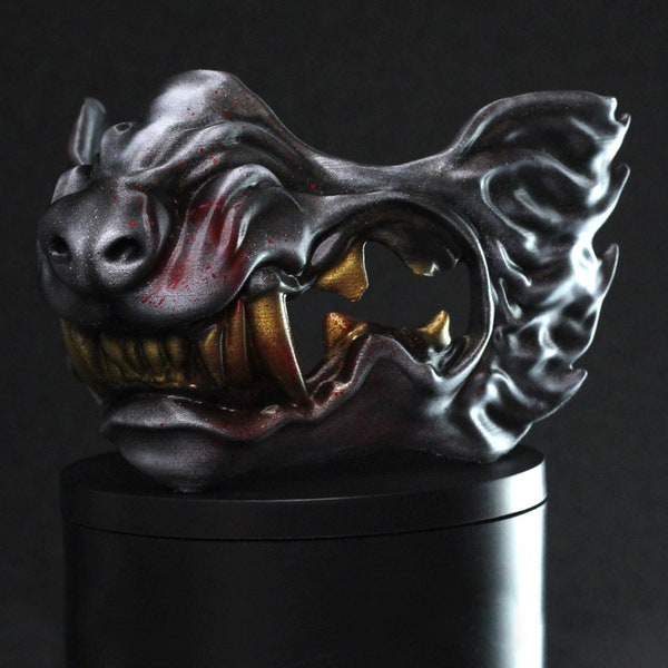 Samurai Wolf Maske 3D Print