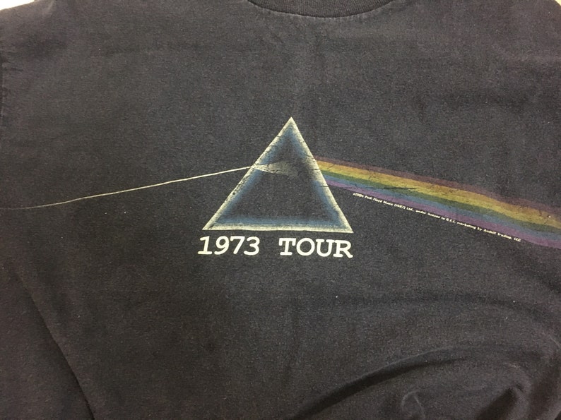 pink floyd 1973 tour t shirt