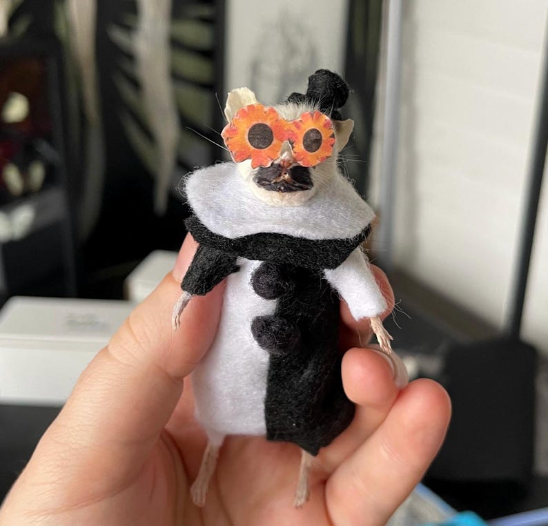 MADE TO ORDER Taxidermy Mouse *Terrifier* image 2