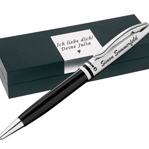 Pelikan Kugelschreiber mit Gravur als Geschenk Wunschsymbol Inklusive Geschenk-Karton Kugelschreiber Jazz Classic K35 Schwarz FS PS12