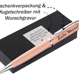 Pelikan Kugelschreiber mit Gravur als Geschenk & Wunschsymbol moderne Geschenkverpackung Kugelschreiber Jazz Pastell Apricot PS23