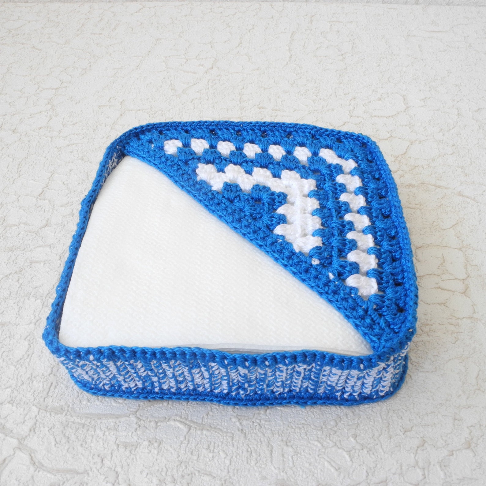 Knitted Napkin Holder Kleenex Box Holder Square Box Crochet Etsy
