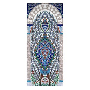 Ceramic Wall Art, Iznik Ceramic Tile Panel, Home Decoration, Handmade Ceramics, Wall Decor, Ottoman Antique