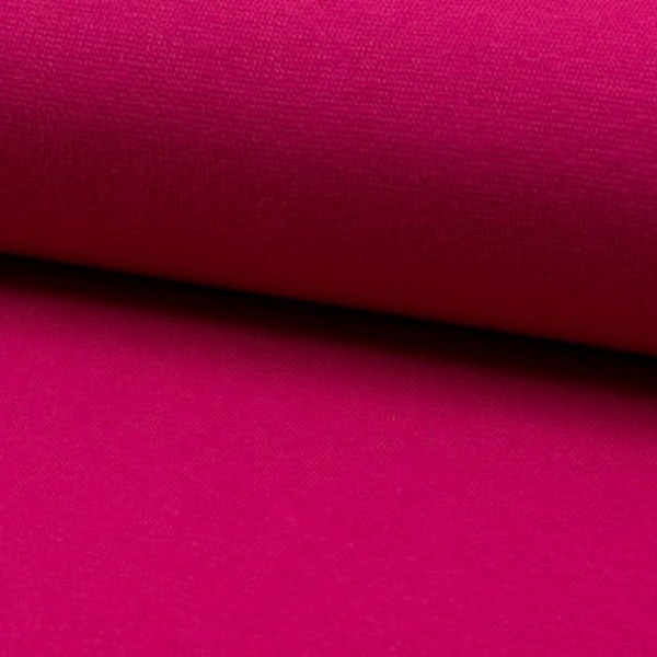 Bündchen fuchsia pink  uni Schlauchware