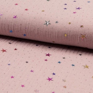 Lurex Bündchen Schlauchware rosa silber