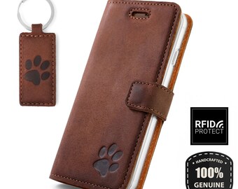 XIAOMI Todos los modelos 12 Pro 11 Mi 10 Redmi 9 Note RFID Cuero real 100% Cartera hecha a mano Funda para teléfono Folio Cubierta de libro Llavero gratis HandyHüllen