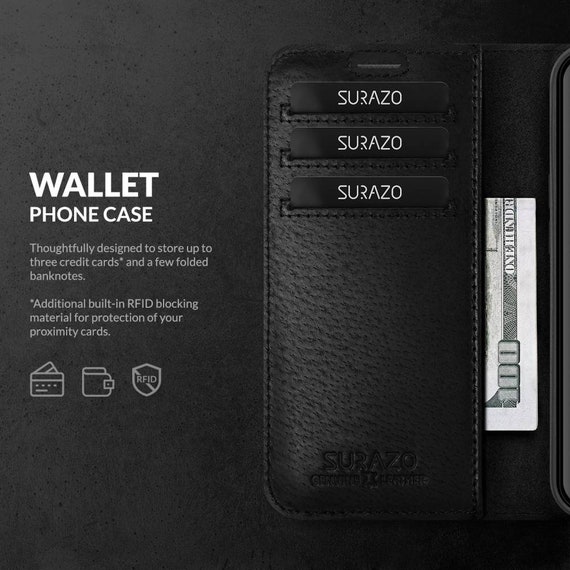 Xiaomi Mi 13 Pro MagSafe Case with RFID Blocking Magnetic Wallet Card  Holder Black