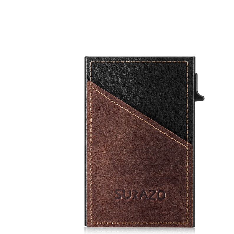 Portefeuille RFID SURAZO Slim Secure : porte-cartes élégant et solution de stockage de pièces pour les modes de vie modernes. Il peut contenir jusqu'à 8 cartes. image 9