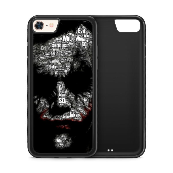 Joker Face Why So Serious Quotes Rubber Phone Case Cover for iPhone Samsung Huawei