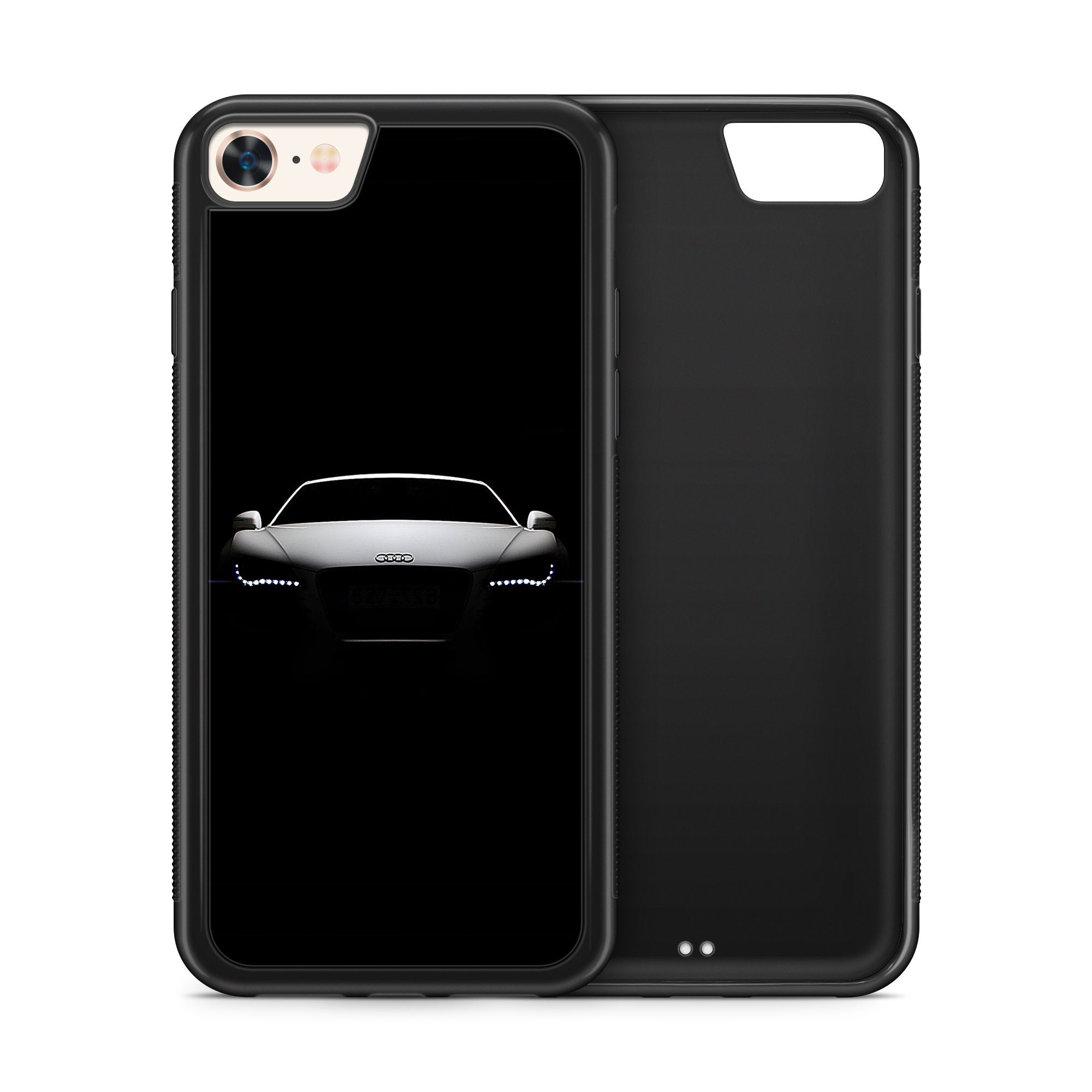 AUDI Carbon Faserstreifen Tasche Hülle, Backcover, Apple, iPhone