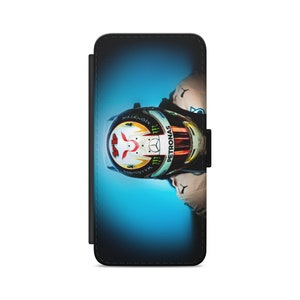 Lewis Hamilton Helmet Champion Flip Wallet Phone Case for iPhone Samsung