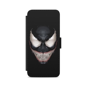 Evil Superhero Mask Flip Wallet Phone Case Flip Wallet Phone Case for iPhone Samsung