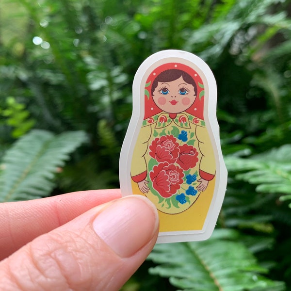 Russian Nesting Doll ,  Sticker,Laptop Decal,Cute Stickes,Water Bottle Sticker,Laptop Stickers,Flask,Laptop Sticker,Friend Gift