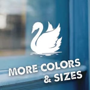 Swan, Swan Decal, Swan Sticker, Swan Vinyl Decal, Swan Decal, Swan Sticker, Laptop Stickers, Laptop Decal, Laptop Decal, Car Decal, Decal